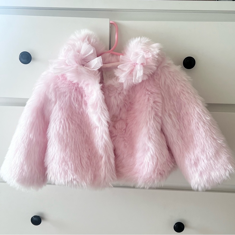 Girls faux fur jacket